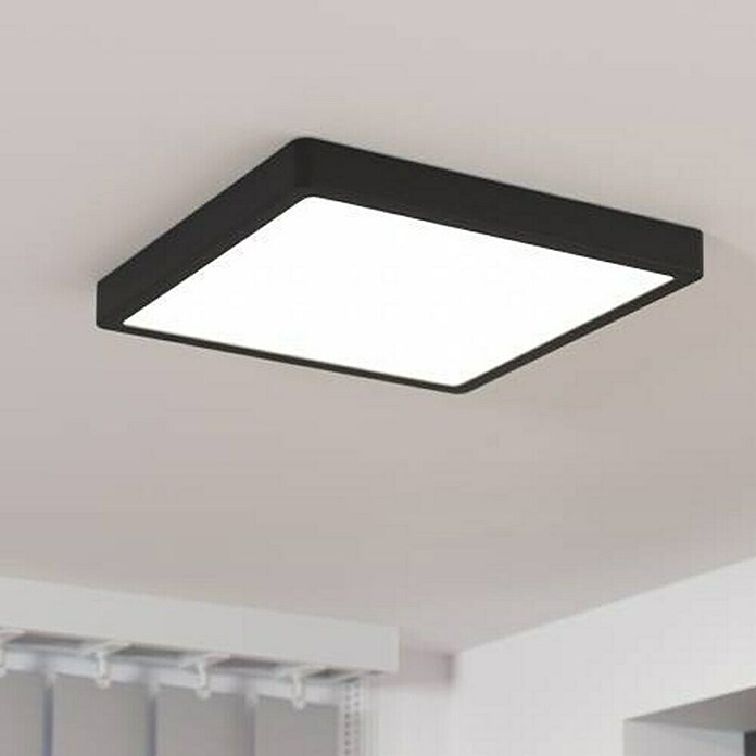 Eglo Fueva 5 LED-Deckenleuchte (20 W, 28,5 x 28,5 x 2,8 cm, Schwarz, Neutralweiß) | BAUHAUS
