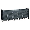Westmann Mülltonnenbox Verkleidung Planum (90 x 410 x 150 cm, Anthrazit) | BAUHAUS