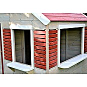 Wendi Toys Spielhaus Krokodil (L x B x H: 120 x 155 x 168 cm, Holz, Natur / Rot) | BAUHAUS