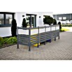 Westmann Mülltonnenbox Verkleidung Planum (90 x 410 x 120 cm, Anthrazit/Grau) | BAUHAUS