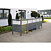 Westmann Mülltonnenbox Verkleidung Planum (90 x 410 x 120 cm, Anthrazit/Grau) | BAUHAUS