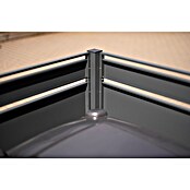 Westmann Mülltonnenbox Verkleidung Planum (90 x 170 x 120 cm, Anthrazit/Holzoptik) | BAUHAUS