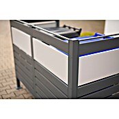 Westmann Mülltonnenbox Verkleidung Planum (90 x 170 x 120 cm, Anthrazit/Grau) | BAUHAUS