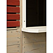 Wendi Toys Spielhaus Krokodil (L x B x H: 120 x 155 x 168 cm, Holz, Natur / Rot) | BAUHAUS