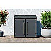 Westmann Mülltonnenbox Moderna (Stahl, Anthrazit, Geeignet für Anzahl Mülltonnen: 2 Stk.) | BAUHAUS