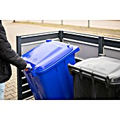 Westmann Mülltonnenbox Verkleidung Planum (90 x 170 x 120 cm, Anthrazit/Grau) | BAUHAUS