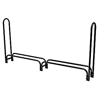 ShelterLogic Kaminholzregal (244 x 25 x 118 cm, Stahl, Schwarz)