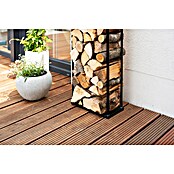 Westmann Kaminholzregal Xavier (40 x 20 x 120 cm, Stahl, Schwarz) | BAUHAUS