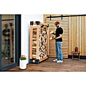 Westmann Kaminholzregal Michel (138 x 40 x 180 cm, Holz, Natur) | BAUHAUS