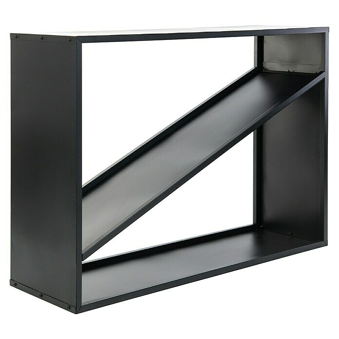 Westmann Kaminholzregal Hugo (115 x 35 x 80 cm, Stahl, Schwarz) | BAUHAUS