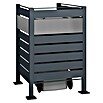 Westmann Mülltonnenbox Verkleidung Planum (90 x 90 x 120 cm, Anthrazit/Grau) | BAUHAUS