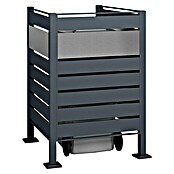 Westmann Mülltonnenbox Verkleidung Planum (90 x 90 x 120 cm, Anthrazit/Grau) | BAUHAUS