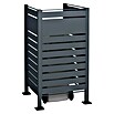 Westmann Mülltonnenbox Verkleidung Planum (90 x 90 x 150 cm, Anthrazit) | BAUHAUS