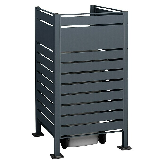 Westmann Mülltonnenbox Verkleidung Planum (90 x 90 x 150 cm, Anthrazit) | BAUHAUS