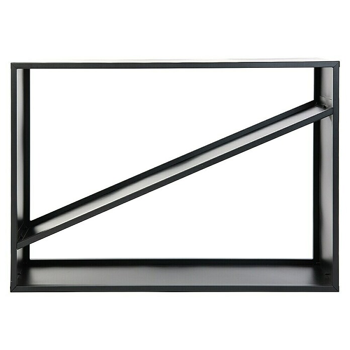Westmann Kaminholzregal Hugo (115 x 35 x 80 cm, Stahl, Schwarz) | BAUHAUS