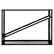 Westmann Kaminholzregal Hugo (115 x 35 x 80 cm, Stahl, Schwarz) | BAUHAUS
