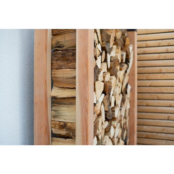 Westmann Kaminholzregal Michel (138 x 40 x 180 cm, Holz, Natur) | BAUHAUS