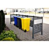 Westmann Mülltonnenbox Verkleidung Planum (90 x 410 x 120 cm, Anthrazit/Grau) | BAUHAUS