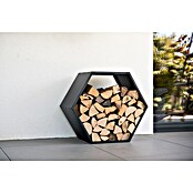 Westmann Kaminholzregal Biene (88 x 44,5 x 76,5 cm, Stahl, Schwarz) | BAUHAUS