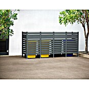 Westmann Mülltonnenbox Verkleidung Planum (90 x 330 x 150 cm, Anthrazit) | BAUHAUS