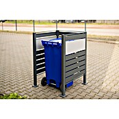 Westmann Mülltonnenbox Verkleidung Planum (90 x 90 x 120 cm, Anthrazit/Grau) | BAUHAUS
