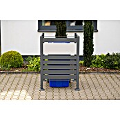 Westmann Mülltonnenbox Verkleidung Planum (90 x 90 x 120 cm, Anthrazit/Grau) | BAUHAUS