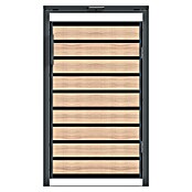 Westmann Mülltonnenbox Lacina (Stahl, Anthrazit/Braun, Geeignet für Anzahl Mülltonnen: 1 Stk.) | BAUHAUS