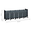 Westmann Mülltonnenbox Verkleidung Planum (90 x 410 x 150 cm, Anthrazit) | BAUHAUS