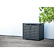 Westmann Mülltonnenbox Kubus (Stahl, Anthrazit, Geeignet für Anzahl Mülltonnen: 2 Stk.) | BAUHAUS