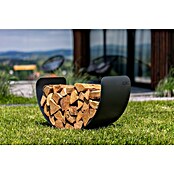 Kaminholzregal Turyn (70 x 36 x 45 cm, Stahl, Schwarz) | BAUHAUS