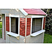 Wendi Toys Spielhaus Krokodil (L x B x H: 120 x 155 x 168 cm, Holz, Natur / Rot) | BAUHAUS