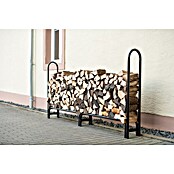 ShelterLogic Kaminholzregal (244 x 25 x 118 cm, Stahl, Schwarz) | BAUHAUS