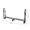 ShelterLogic Kaminholzregal (244 x 25 x 118 cm, Stahl, Schwarz) | BAUHAUS