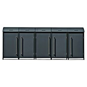 Westmann Mülltonnenbox Moderna (350 x 83 cm, Stahl, Anthrazit, Geeignet für Anzahl Mülltonnen: 5 Stk.) | BAUHAUS