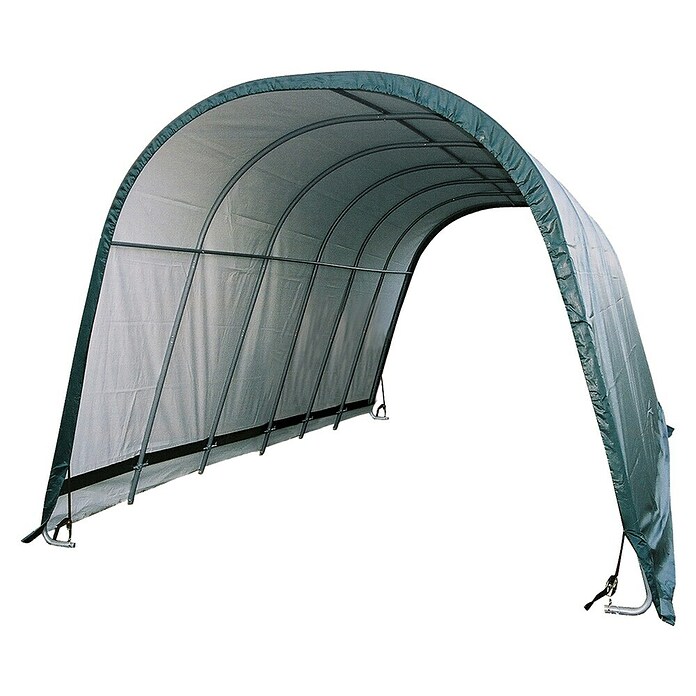 ShelterLogic Weidezelt Run-In-Shed (730 x 400 cm, Kunststoff, Dunkelgrün) | BAUHAUS