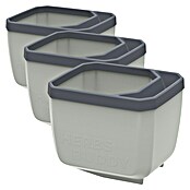 Gusta Garden Kräutertopf Herbs Buddy (16 x 14,3 x 13,6 cm, Kunststoff, Hellgrau, 3 Stk.) | BAUHAUS