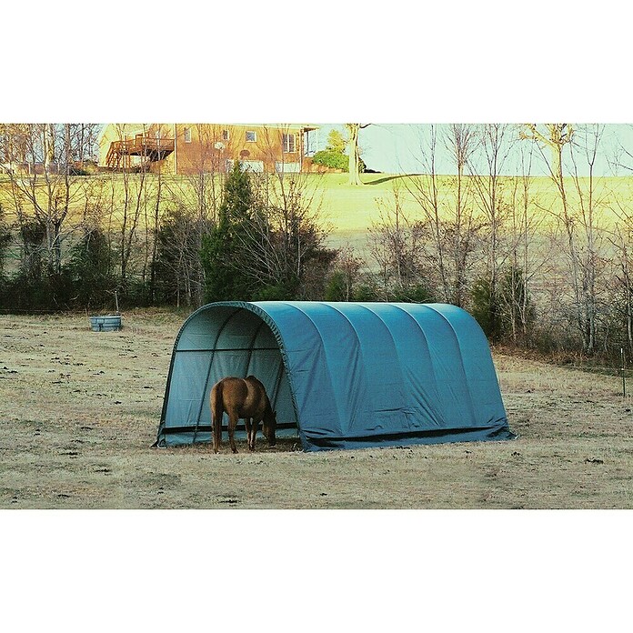 ShelterLogic Weidezelt Run-In-Shed (730 x 400 cm, Kunststoff, Dunkelgrün) | BAUHAUS