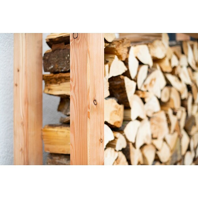 Westmann Kaminholzregal Michel (138 x 40 x 120 cm, Holz, Natur) | BAUHAUS
