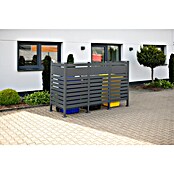 Westmann Mülltonnenbox Verkleidung Planum (90 x 250 x 150 cm, Anthrazit) | BAUHAUS