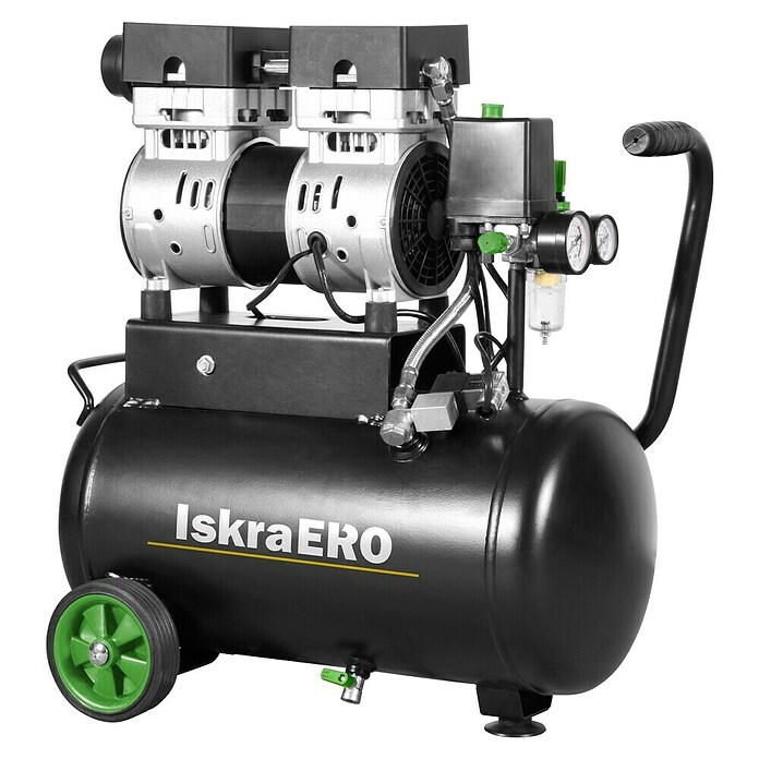 Iskra ERO Kompresor IE-AC750-24  (750 W, Maksimalni tlak: 7 bar, 24 l) | 2331 - Kompressoren </= 50L | BBDL - Kompressoren | BBD - Elektro WZ/Großmaschinen | BB - ElektroWZ/Großmaschinen | B - Werkz/Masch/Maschzubeh/Auto | BAUHAUS