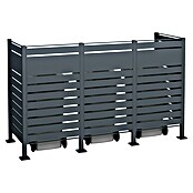 Westmann Mülltonnenbox Verkleidung Planum (90 x 250 x 150 cm, Anthrazit) | BAUHAUS