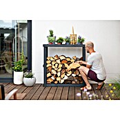 Westmann Kaminholzregal Harald (108 x 52 x 106 cm, Holz, Anthrazit) | BAUHAUS