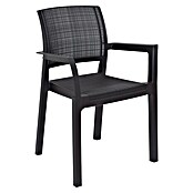 Toomax Gartensessel Alba (58,5 x 52,5 x 84 cm, Kunststoff, Anthrazit) | BAUHAUS