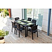 Toomax Gartentisch Davide (L x B x H: 147 x 88 x 74 cm, Kunststoff, Anthrazit) | BAUHAUS