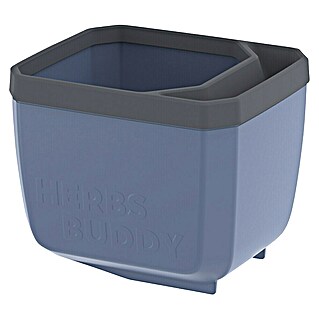 Gusta Garden Kräutertopf Herbs Buddy (16 x 14,3 x 13,6 cm, Kunststoff, Blau, 1 Stk.)