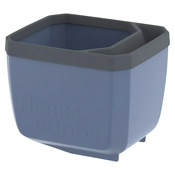 Gusta Garden Kräutertopf Herbs Buddy - Kunststoff, Blau, 1 Stk. - Das ist ein Kräuterfreund-Pflanzgefäß, das eine großartige Möglichkeit ist, Ihre Lieblingskräuter anzubauen und sie in Reichweite zu haben.