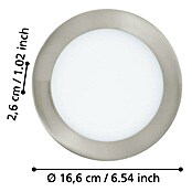 Eglo Fueva 5 Downlight empotrable LED redondo (10,5 W, Ø x Al: 16,6 cm x 2,6 mm, Blanco neutro) | BAUHAUS
