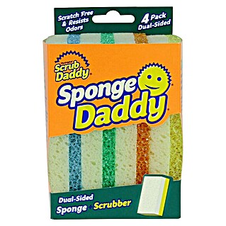 Scrub Daddy Allzweckschwamm Sponge Daddy (4 Stk., Mehrfarbig)