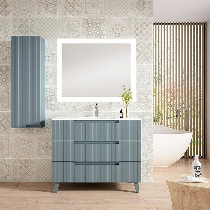 Mueble de lavabo Claire (L x An x Al: 45 x 80 x 81 cm, Azul) | BAUHAUS