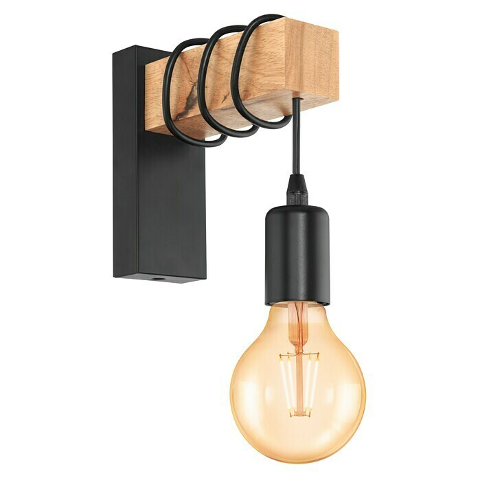 Eglo Townshend Zidna svjetiljka (10 W, Crna, D x Š x V: 19 x 6,5 x 21,5 cm)